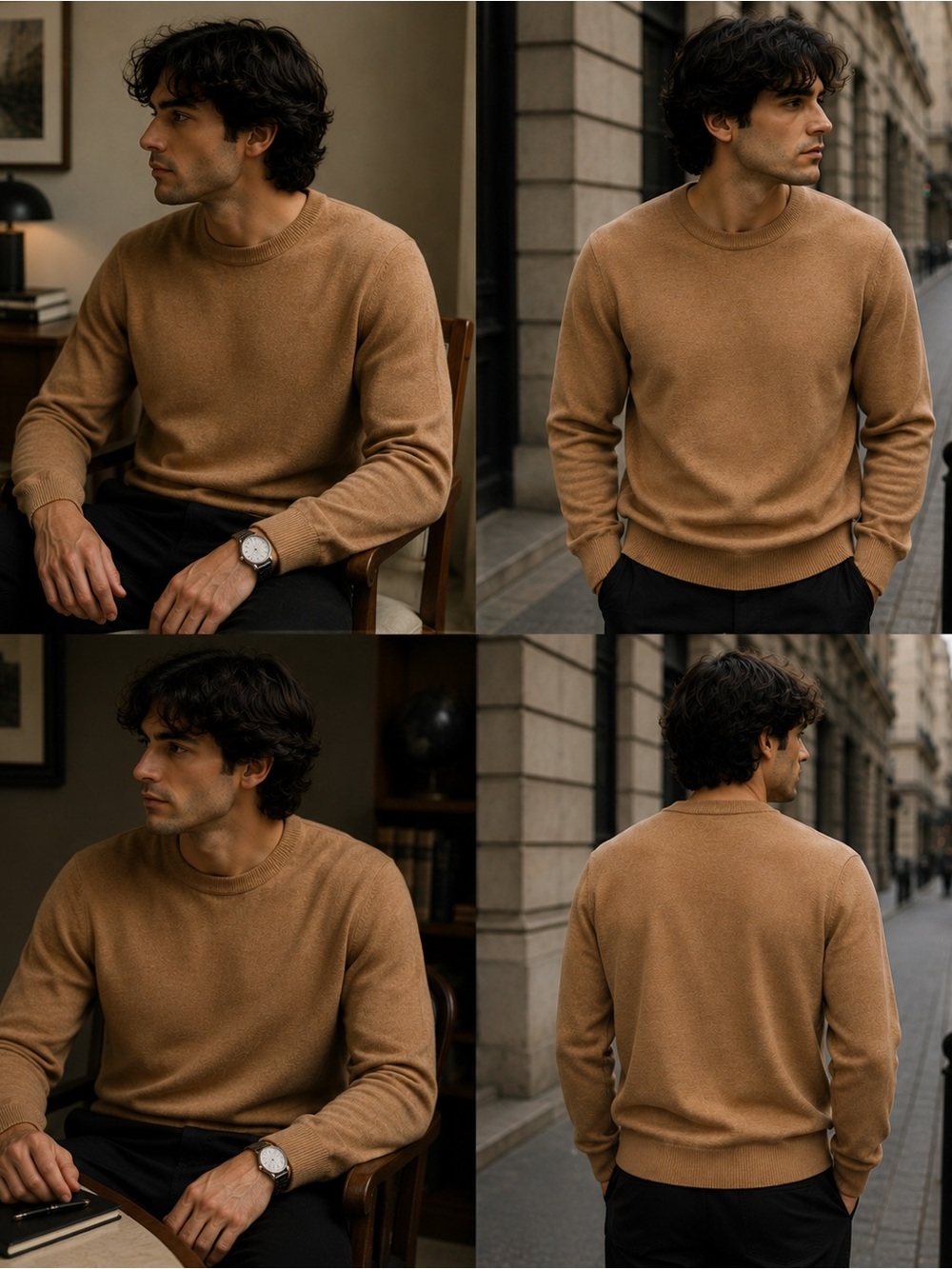 Nordstrom Men's Brown Crewneck Sweater